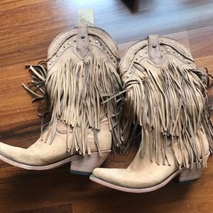 Liberty Black fringe boots